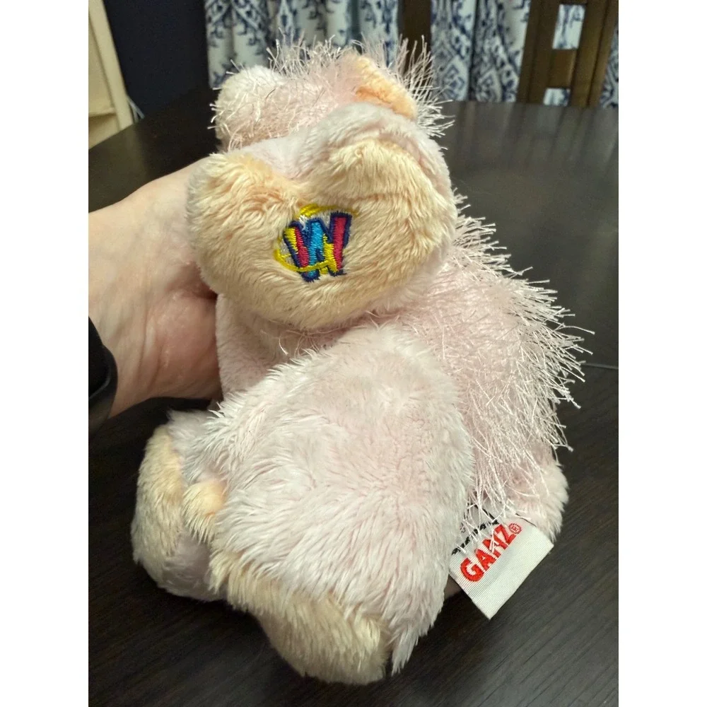 Ganz Webkinz Pig HM002 Pink Fuzzy Plush Stuffed Animal Toy with‎ Tush Tag